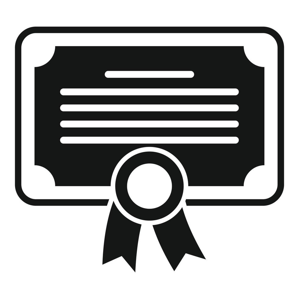 online-training-diploma-icon-simple-web-course-vector